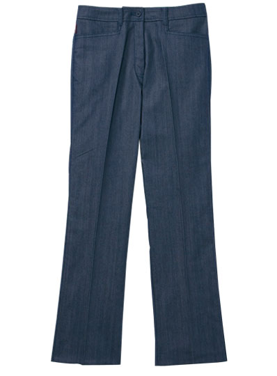 介護 レディース デニムパンツ ストレッチ 吸汗速乾 ブルー 7-15号 介護ユニフォーム 介護用品 介護服 介護士 介護福祉士 職員 ケアワーカー ユニフォーム シャロレー Charolais 【