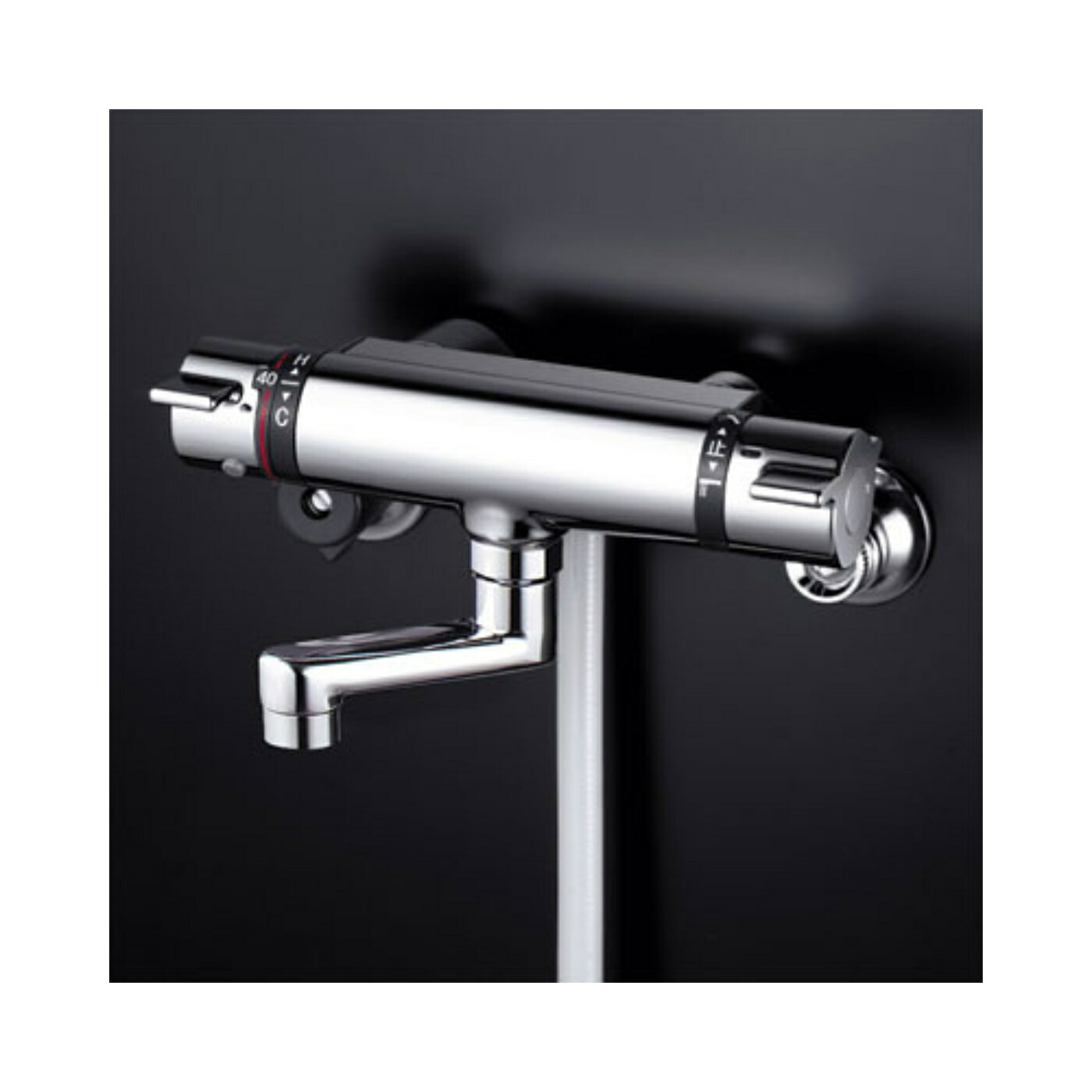 楽天市場】KVK 浴室用 KM800T 壁付サーモスタット式混合栓 : ジュール