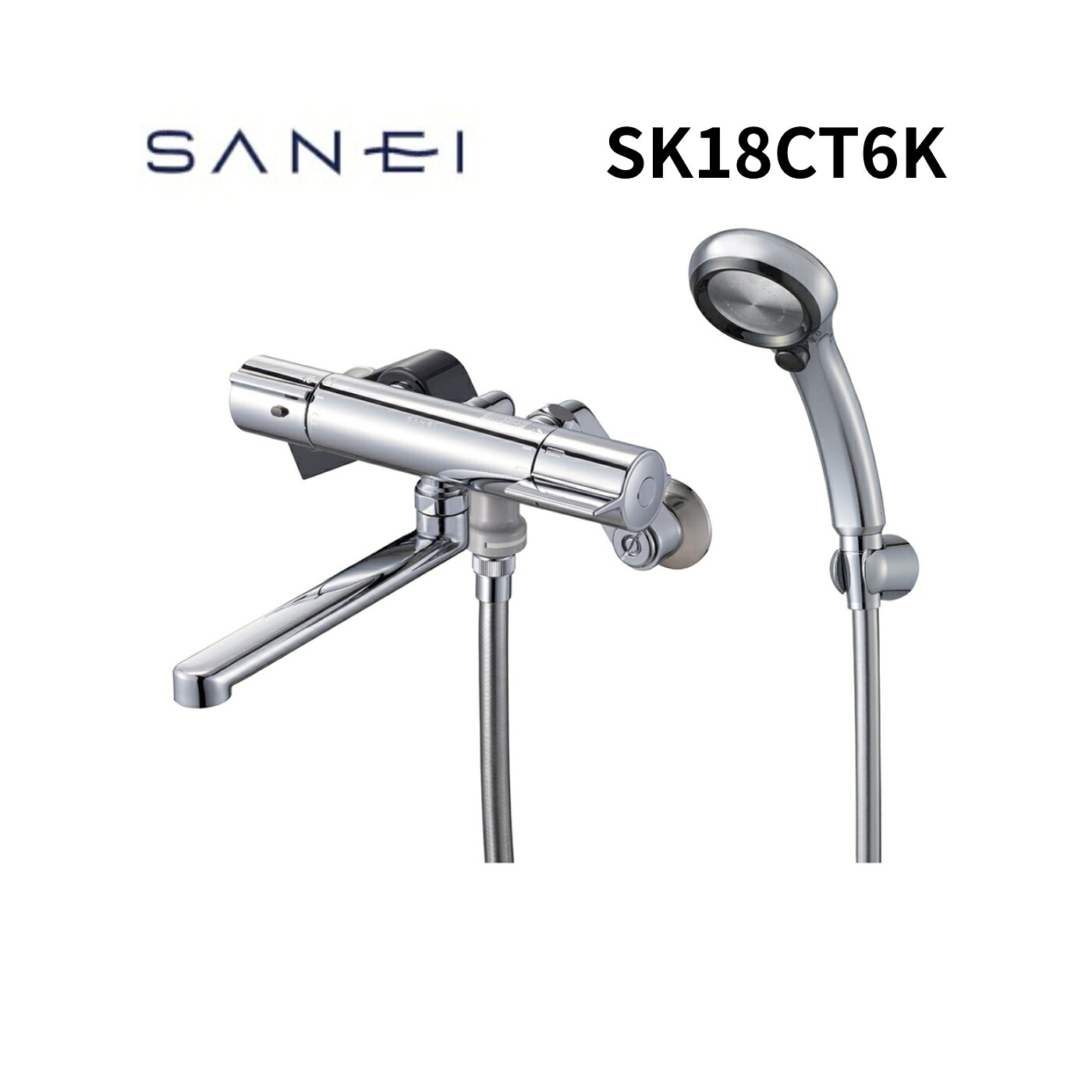 SANEI サーモシャワー混合栓 FBストップ SK18CT6K