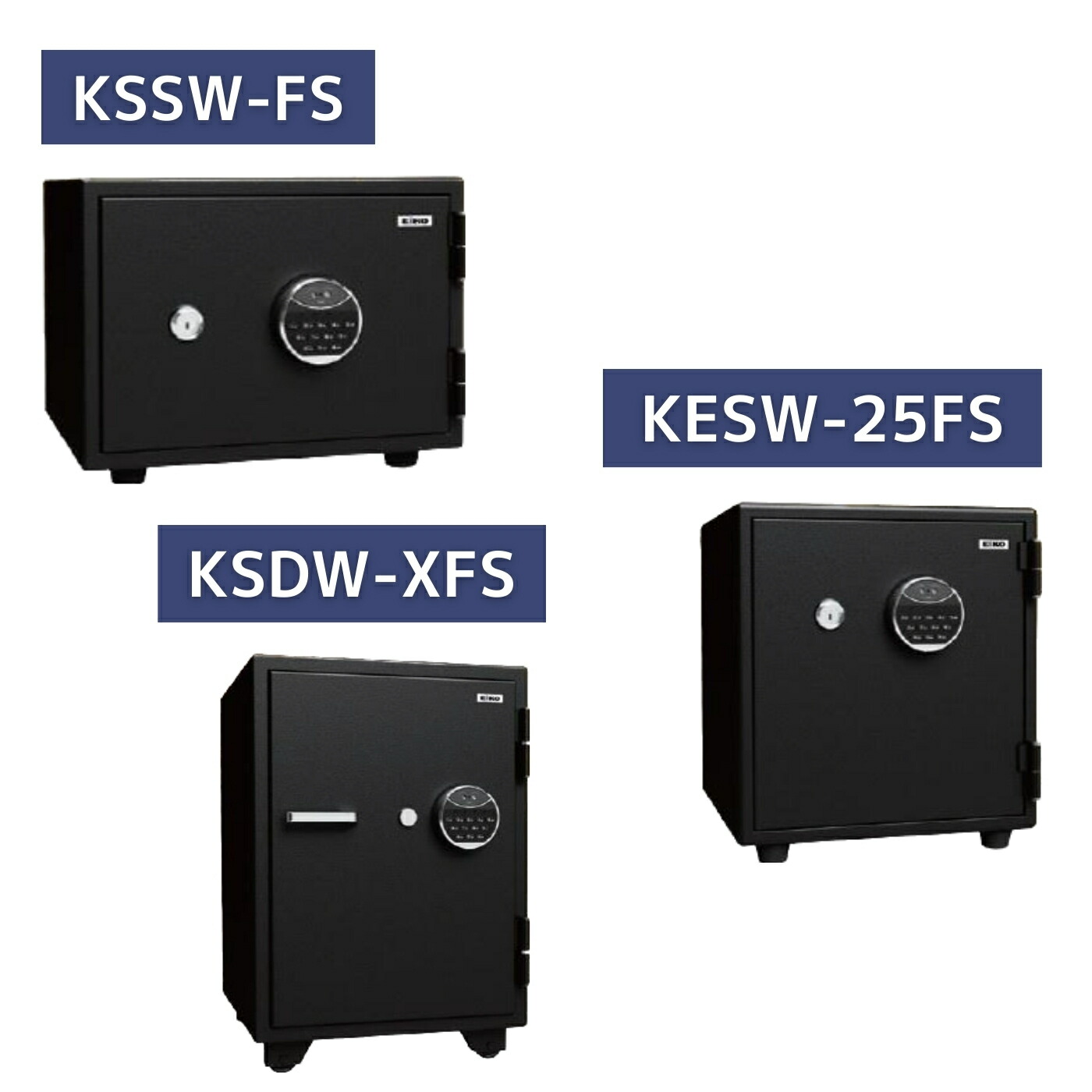 エーコー 小型顔公証FS式耐火御金蔵 KSSW-FS／KESW-25FS／KSDW-XFS【製造業者直送品】 【貨物輸送都度お積もり書き】【通貨価値取り替えっこ不可】【着日特定化不可】【開梱・築き上げる・荷拵えゴミリコールまで致します】 身寄り用御金蔵 切り取り押しとどめる 価値高い品ボックス席 セーフティボックス席 顔公証 蔵置き庫
