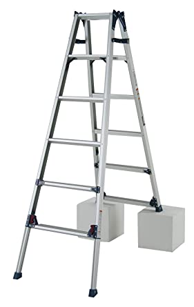 ピカコーポレイション 四脚アジャスト式脚立 かるノビ SCL-180A 【別途送料】 【代金引換不可】 【配送制限あり※商品画像2枚目の注意事項をご確認下さい】