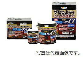 アサヒペン 油性高耐久アクリルトタンα 3kg 赤さび 【お取り寄せ商品】 【代金引換不可】