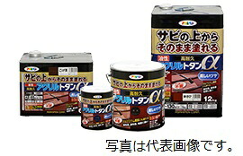 アサヒペン 油性高耐久アクリル樹脂トタンα 12kg 赤さび  【お取り寄せ商いもの】 【通貨価値取り替えっこ不可】