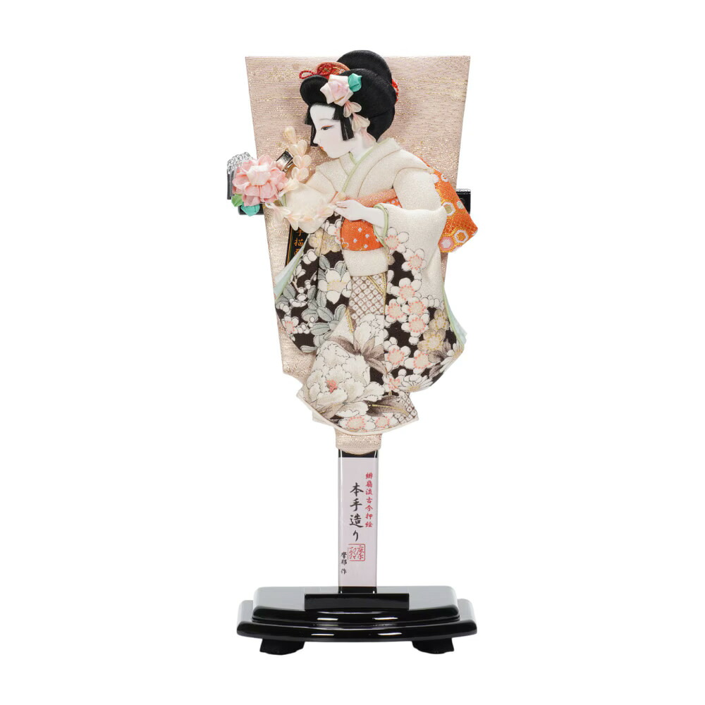 【羽子板】10号 杏 友禅(白)〈摩耶作〉[262-004]｜人形の岩崎店