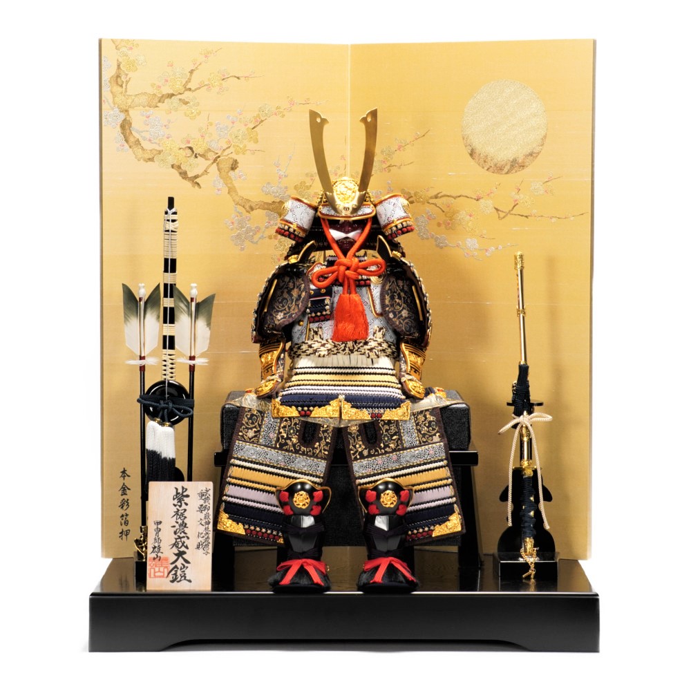 【五月あやつり人形】《制限事項品》7号 俊 紫裾濃威 鎧飾りつけ | 雄山作