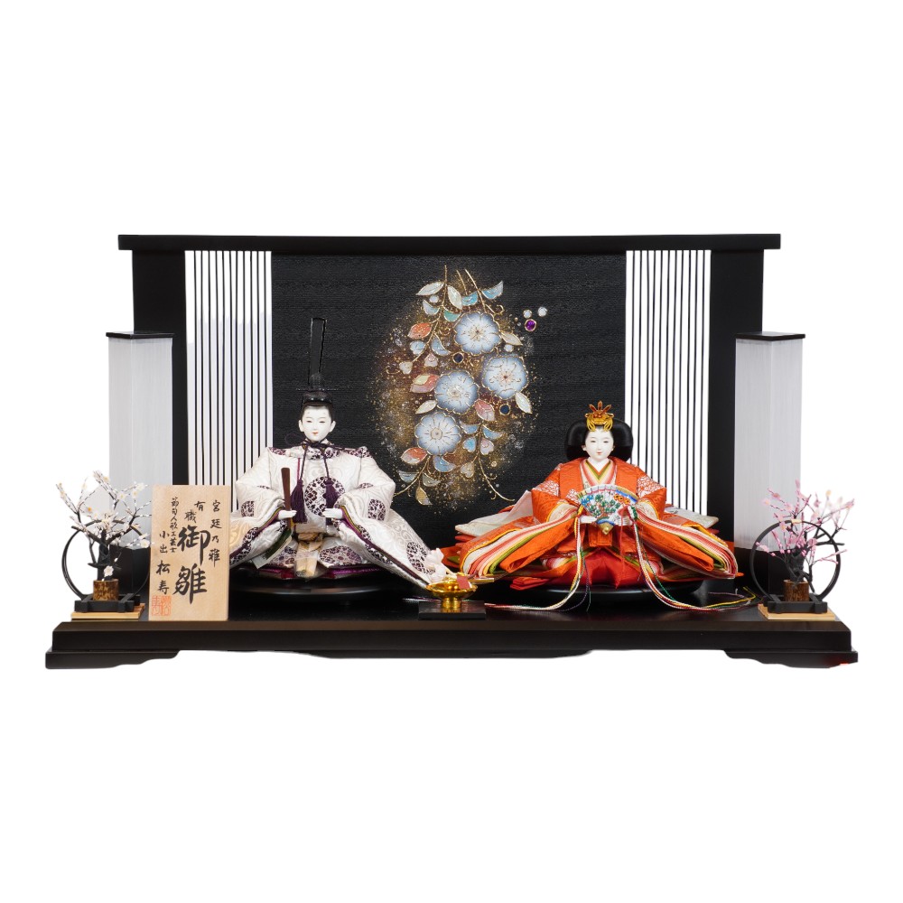【雛人形】京十番 高雄 立涌に浮線綾文様 親王飾り | 小出松寿作