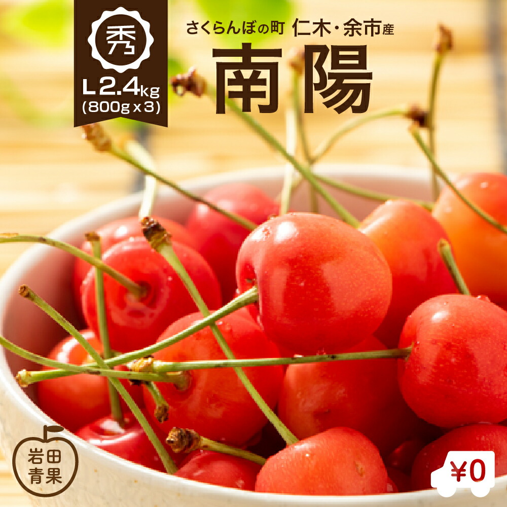 南陽 グルメ 7月中旬発送 予約 計2 4kg 御中元 余市 プレゼント Lサイズ 秀品 北海道 送料無料 7月中旬発送 予約 さくらんぼ 800g 3 早割 南陽 さくらんぼ 800g 3 計2 4kg Lサイズ 秀品 送料無料 北海道 余市 仁木 フルーツ 果物 訳あり じゃありません お