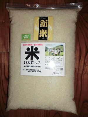 【発送中】精米10ｋｇ&times;1袋★送料無料（沖縄除く）★【岩手県二戸市産・御礼・贈り物・ご家庭用・品種-いわてっこ】いわてひろファーム関口農園のこだわり米【田んぼで化学肥料ゼロ栽培のお米】遠赤外線乾燥・色彩選別済【RCP】｜いわてひろファーム店