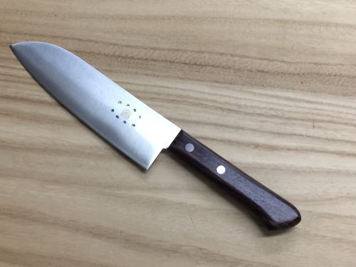 楽天市場】江戸菊水 ステンレス 三徳 170mm 白二鋼 本割込