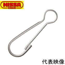 ニッサチェイン ステンレス鋼 甲丸隙間 40.0mm×7.0粍 SKS-105 【500個】