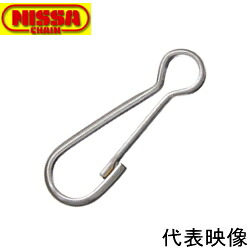 ニッサチェイン 鉄 Ｎｉ 甲丸隙間 42.0mm×8.0粍 IKS-104 【500個】