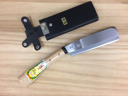 宝馬 ソフト鞘入鉈 165mm 片刃 磨き 鋼付 日本製