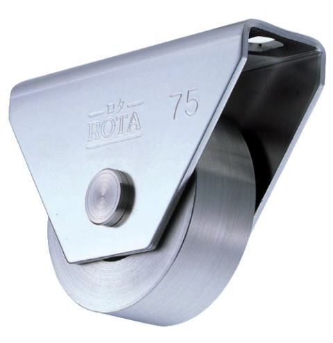 ヨコヅナ ロタ・ステンレス 重量戸車 平型 60mm WBS-0602 【1個】