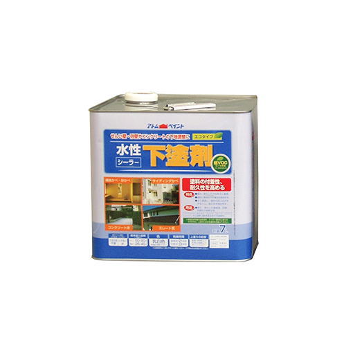 3076円 セール商品 アトムハウスペイント 水性下塗剤エコ 7L 乳白色