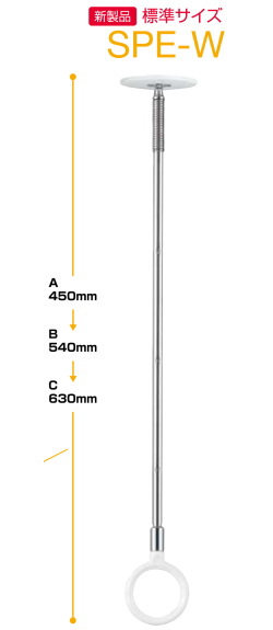 三角江技研 室内用ホスクリーン 斑点模様型 SPE-W 【2本】 半埋込 滑っこい手合い 標準尺度大きさ 白いこと