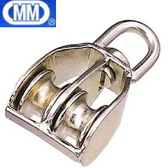 MM 水本機械 ステンレス 豆ブロック 2車 MB-32W 【5個】|岩内金物店店