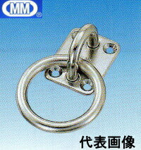 MM 水本機械 ステンレス 丸カンプレート PR-5 【20個】|岩内金物店店