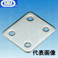 【メール便 可】【20枚】 MM 水本機械 ステンレス アイプレート用裏板 IPB-6 (アイプレート IP-6・丸カンプレート PR-6対応)