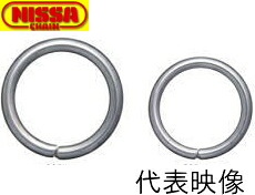 ニッサチェイン ステンレス鋼 輪っか 4.8×32.0粍 SSR48 (溶接有りの実)【100個】