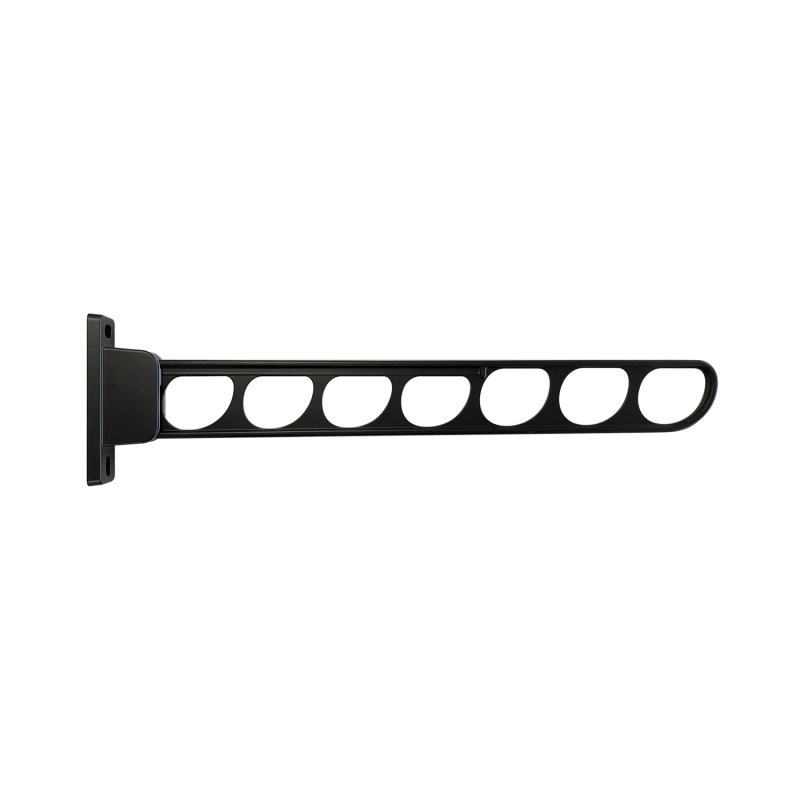 【2本】 清水 NEWHIKARI ランドリーホルダー smart 550mm SH-LHS550BK ブラック