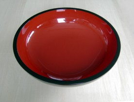 フェノール樹脂 ウレタン塗装 こね鉢 外黒内朱 54cm (尺八寸)