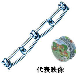 ニッサチェイン 鉄 クローム ビクターチェーン リール巻 2mm×30m R-IV20