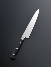 越前数馬 イノックス 本焼 ペティ 150粍 共口金 黒合わせ板柄  INOX 日本製