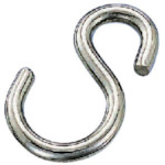 【メール便 可】 MM 水本機械 ステンレス Sカン 4mm S-4 【50個】