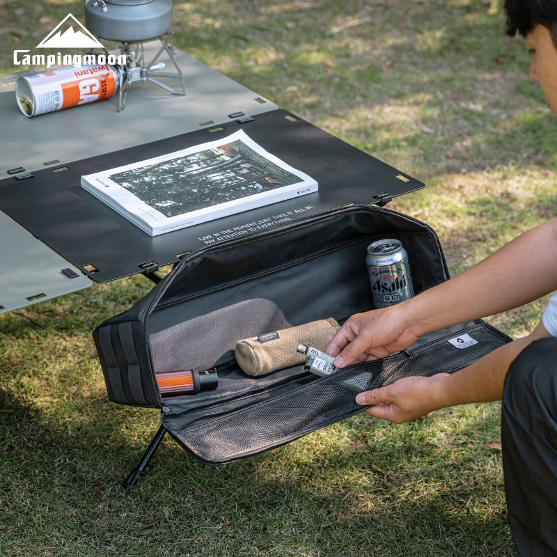 限定キャンプアウトドア3段ブラックテーブルフルセット収納バッグ固定用ベルト2本付 限定キャンプアウトドア3段ブラックテーブルフルセット収納バッグ固定