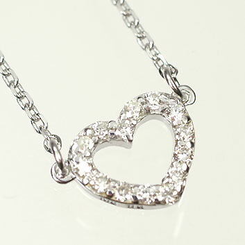 【ぐでたま】プラチナ900 オープンハート ネックレス 楽天市場】プラチナ オープンハート ダイヤ ネックレス 0.5ct pt900