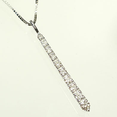 ダイヤモンド ネックレス スウィートテンK18WG・ダイヤ0.3ct アニバーサリー10ペンダント(ネックレス)【結婚10周年記念】【スウィート10石ダイヤモンド】|癒し通りのアクセサリー屋さん