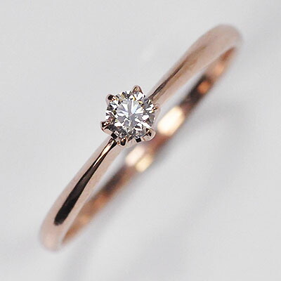 楽天市場】婚約指輪 K10（イエローゴールド）・ダイヤモンド0.1ct（SI 