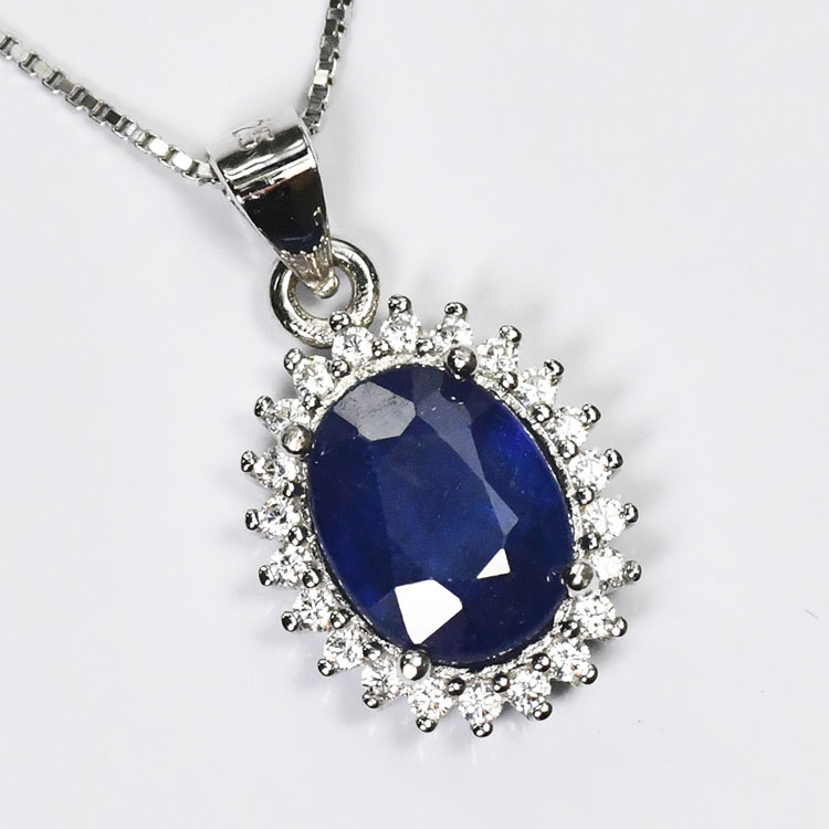 楽天市場】大粒の宝石！ 2カラットのサファイア (GF) オーバル