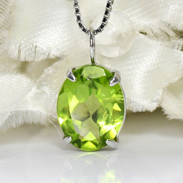 楽天市場】8月誕生石 大粒 天然ペリドット（10x8mm） ダイヤモンド