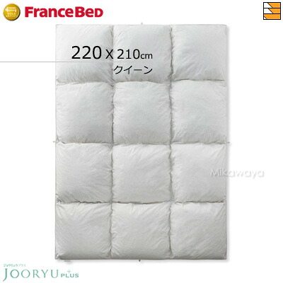 【クイーン 合掛け】【受注生産品】【フランスベッドから直送】羽毛布団 フランスベッド 掛け布団 羽毛ふとん JOORYU PLUS LT JP-06 合掛け クイーン フランスベッド 公式 ゴールドパートナーショップ FC1214