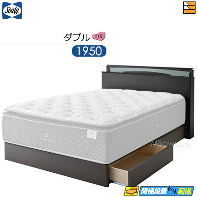 【ダブル】【お届けはとり備えるまで】【置き目売りわたす店】シーリー 頭を覆う物 DR ドロアータイプ(抽き出し付) 臥榻ひな形 ダブル Sealy（シーリー） SL0021 fmmr ※マットレスは別売り