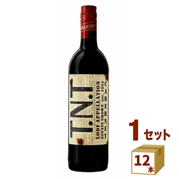 TNT カベルネソーヴィニョン エステート・グロウン ロダイ 赤ワイン アメリカ カリフォルニア750ml×12本 ワイン【送料無料※一部地域は除く】【取り寄せ品 メーカー在庫次第となります】|イズミックワールド