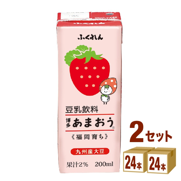 期間限定の激安セール ふくれん 豆乳飲料 博多あまおう パック 200ml×24本×2ケース 48本 飲料 qdtek.vn