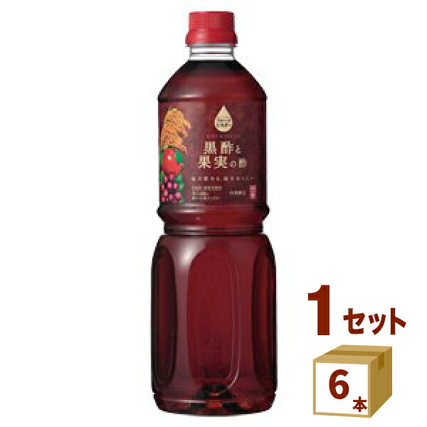 内堀醸造 フルーツビネガー 黒酢と果実の酢 1L 1000ml×6本 飲料【送料無料※一部地域は除く】 5,457円