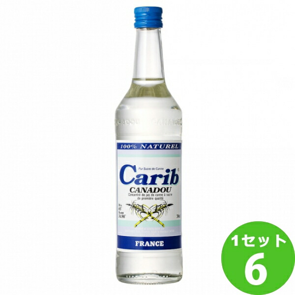 2040円 時間指定不可 ドーバー洋酒貿易 カリブ サトウキビ天然糖液 瓶 700ml×6本 食品