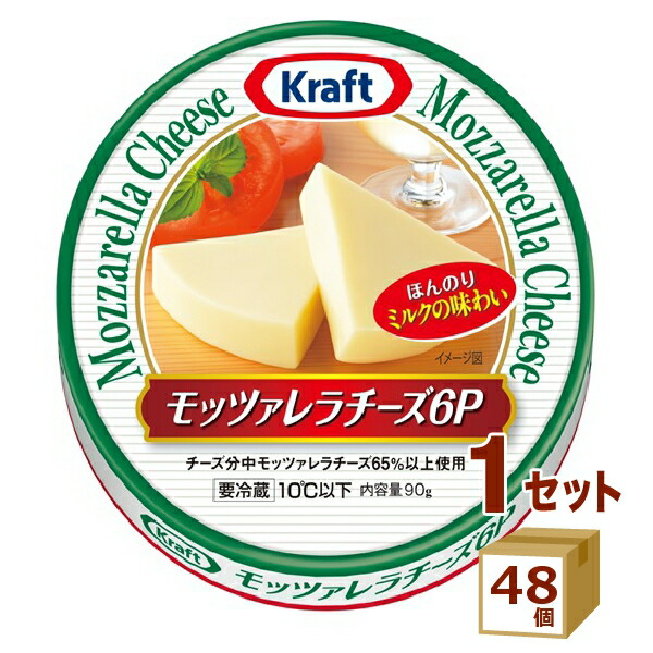 クラフト モッツァレラチーズ 6P 90g×48個【送料無料※一部地域は除く】|イズミックワールド