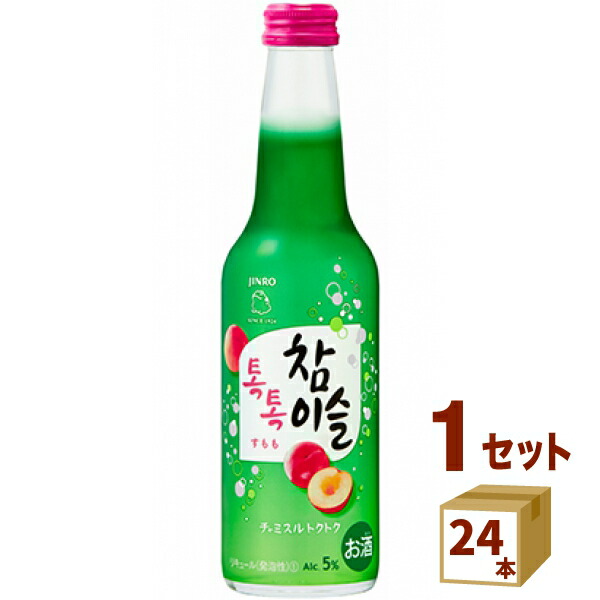 市場 眞露 チャミスル リキュール ５゜ 韓国焼酎 275ml×24本 トクトク すもも