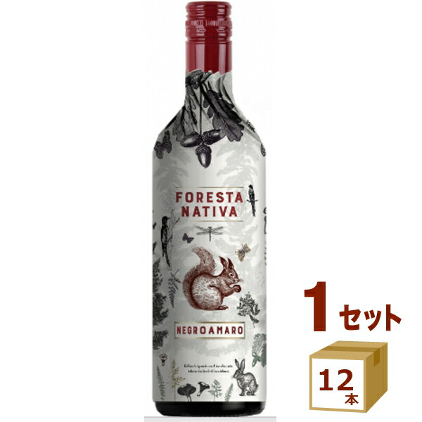 フォレスタ ナティヴァ ネグロアマーロ 赤ワイン イタリア プーリア州 750ml×12本【送料無料※一部地域は除く】