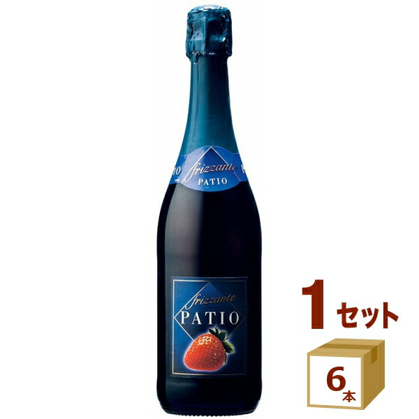【要エントリー全品P10倍＆200円クーポン】ドネリ パティオ フリッツァンテ・フラーゴラ 750ml×6本 イタリア/エミリア・ロマーニャ ワイン【送料無料※一部地域は除く】【取り寄せ品　メーカー在庫次第となります】