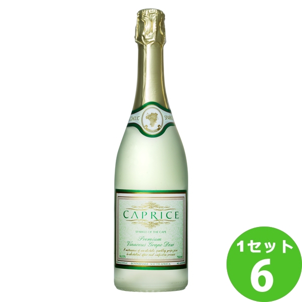 2094円 【91%OFF!】 CAPRICE カプリース ノンアルコールスパークリングワイン 南アフリカ ケープタウン750ml×6本 ワイン