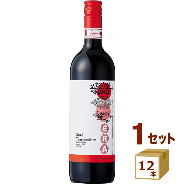 ERA Syrah エラ シラー オーガニック 750ml &times;12本 イタリア/シチーリア ワイン【送料無料※一部地域は除く】｜イエノミストbyイズミックワールド 10,903円