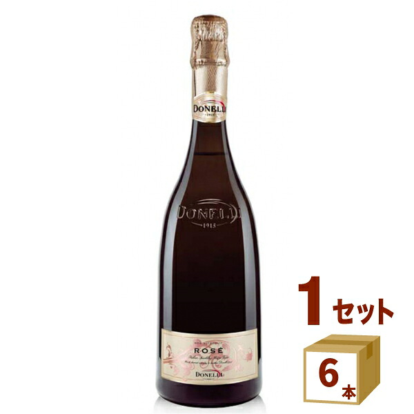 2026年1月末入荷予定 ノンアルコール ドネリ グレープ スパークリング ジュース ローズ スカリエッティボトル イタリア エミリア・ロマーニャ州 750ml×6本 ワイン【送料無料※一部地域は除く】