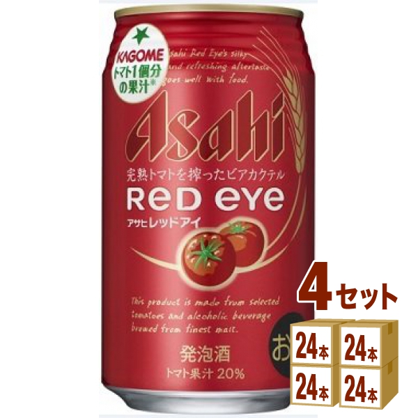 アサヒ レッドアイ ビール 発泡酒 350ml 24本 個 4ケース 4ケース 350ml 発泡酒 イズミックワールド２号店