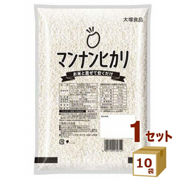 【要エントリー全品P5倍】大塚食品 マンナンヒカリ 1kg 業務用 糖質カット カロリーカット 1000g×10袋【送料無料※一部地域は除く】