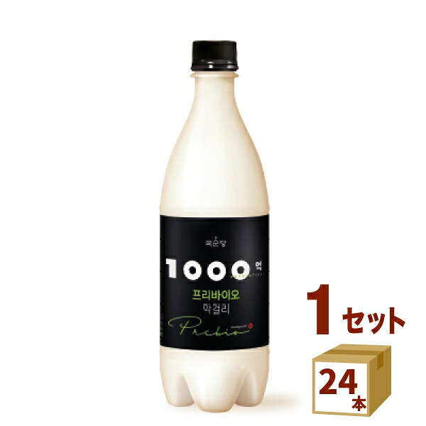麹醇堂 1000億 プリバイオ マッコリ 乳酸菌 韓国 韓国焼酎 マッコリ 750ml×24本 【送料無料※一部地域は除く】 ＢＳＪ（百歳酒Ｊ）